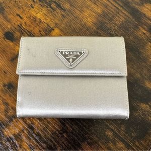 Prada Silver Wallet